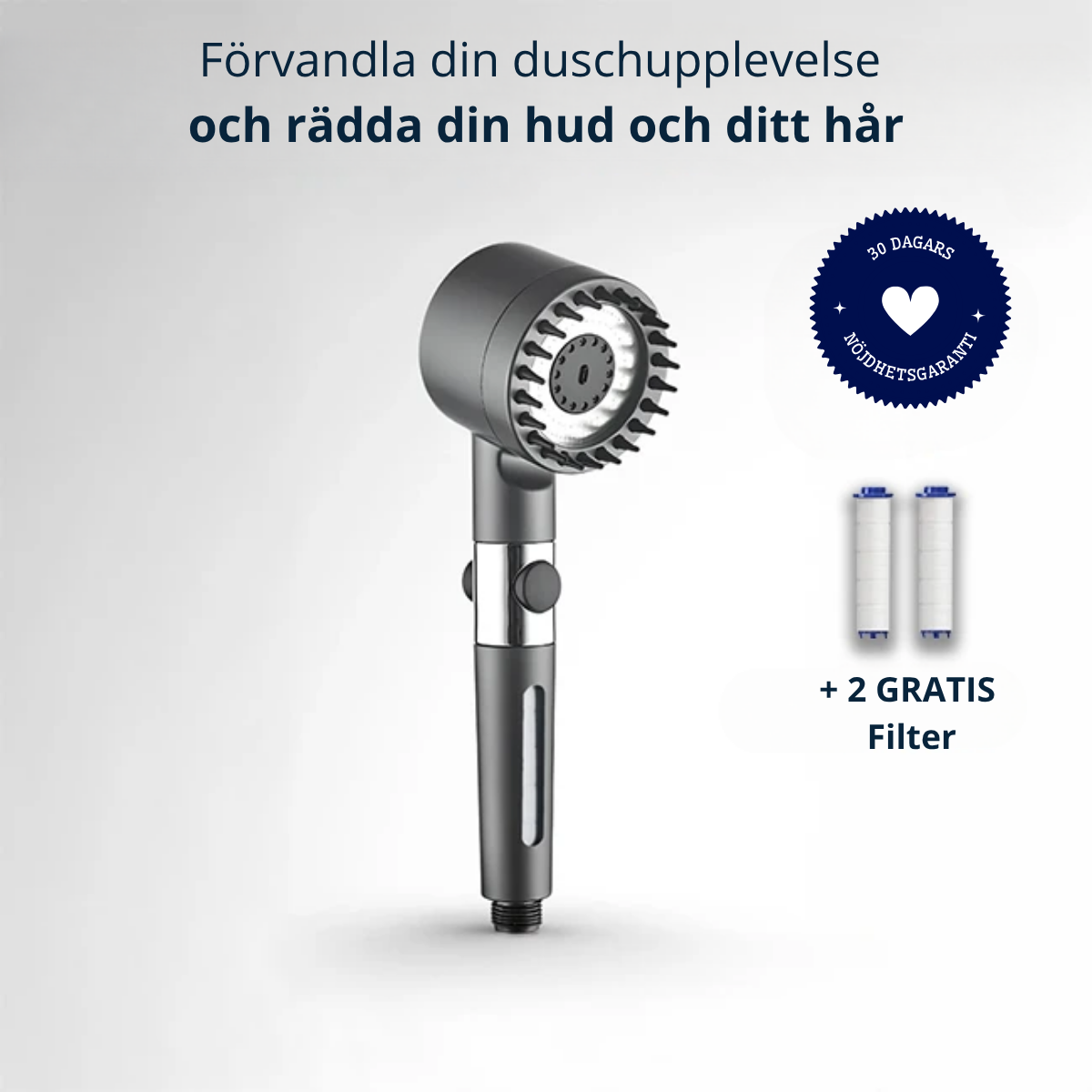 Duschhuvud LuxeBoost - Renare vatten | lyxig och kraftfull stråle